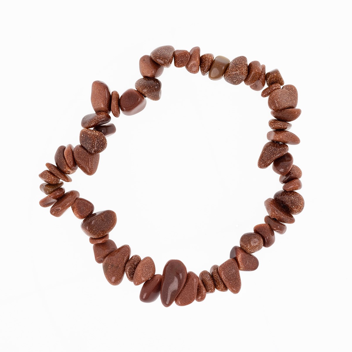 Bracelet réglable pierres synthetique brown gold