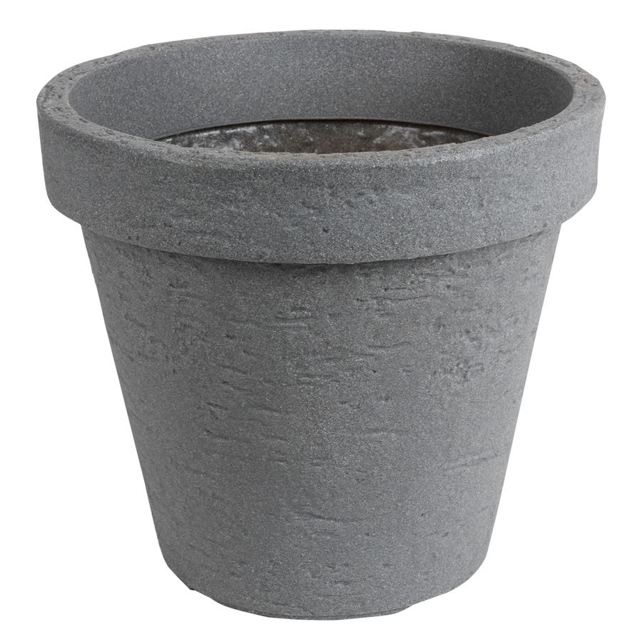 Runder Pflanztopf Pisa 39x35cm Steingrau
