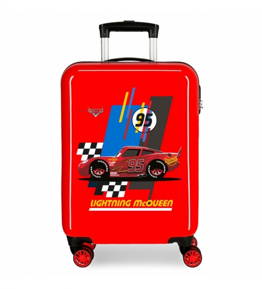 Mala de cabine rígida vermelha Joumma Bags Lightning McQueen - 38x50x20cm -