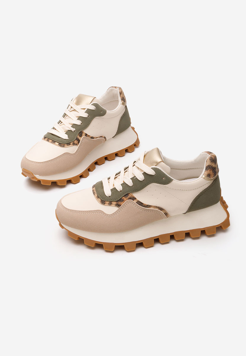 Baskets pour femme beige Alexy