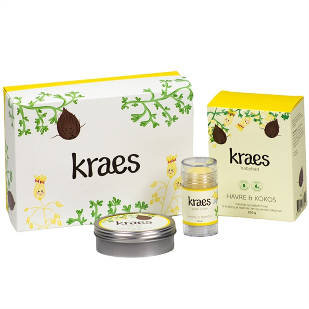 Babybad Havre/Kokos 200 g. - Kraes → Luksusbaby.dk