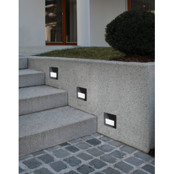 Eglo inbouwspot 14x14cm zwart
