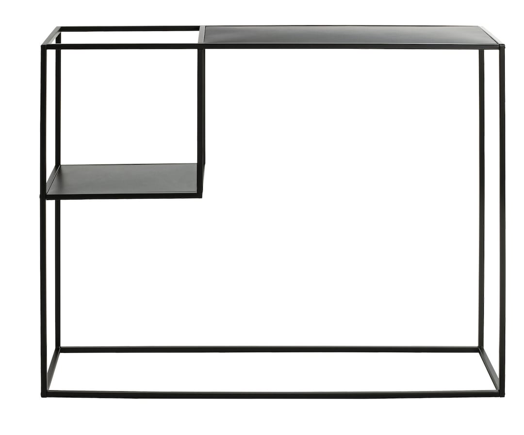 Konsolentisch 100 x 30 cm Schwarz