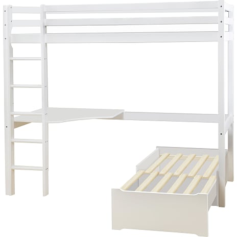 Hoppekids ECO Dream MEGA-seng med lounge-modul og bordplade 90x200 cm
