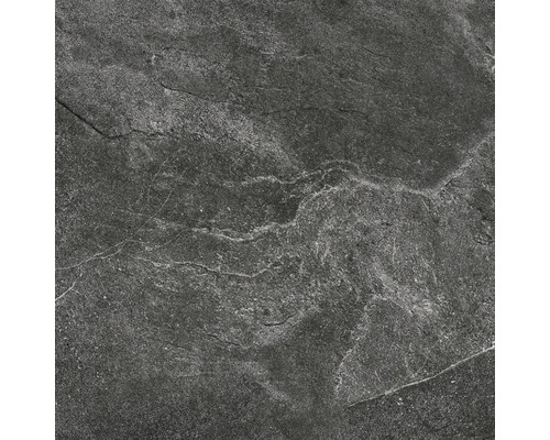 FLAIRSTONE porseleinen terrastegel City Wave Zwart gerectificeerde rand 60 x 60 x 2 cm