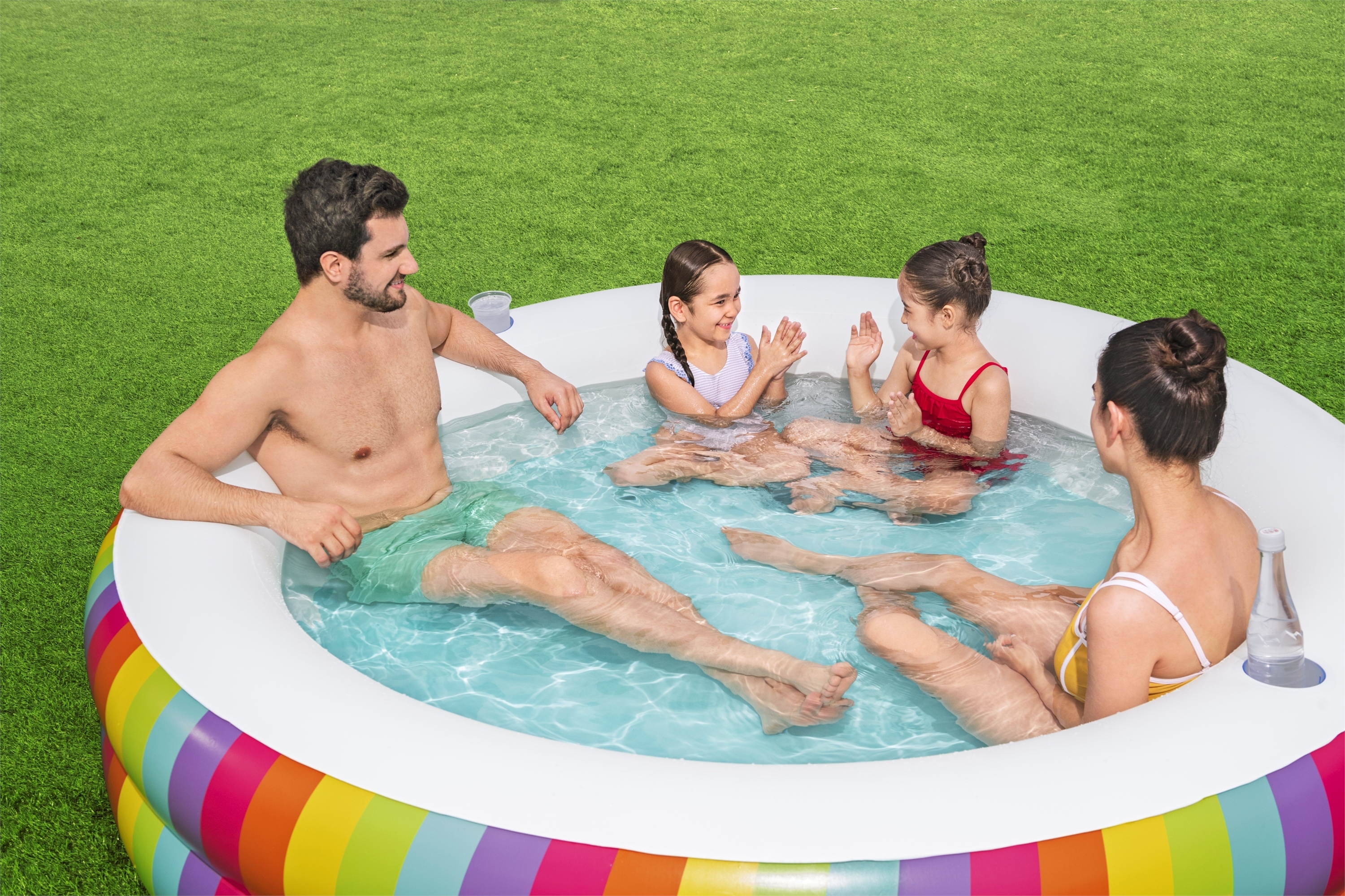 Bestway Kinderpool Rainbow Dreams 206 x 51 cm
