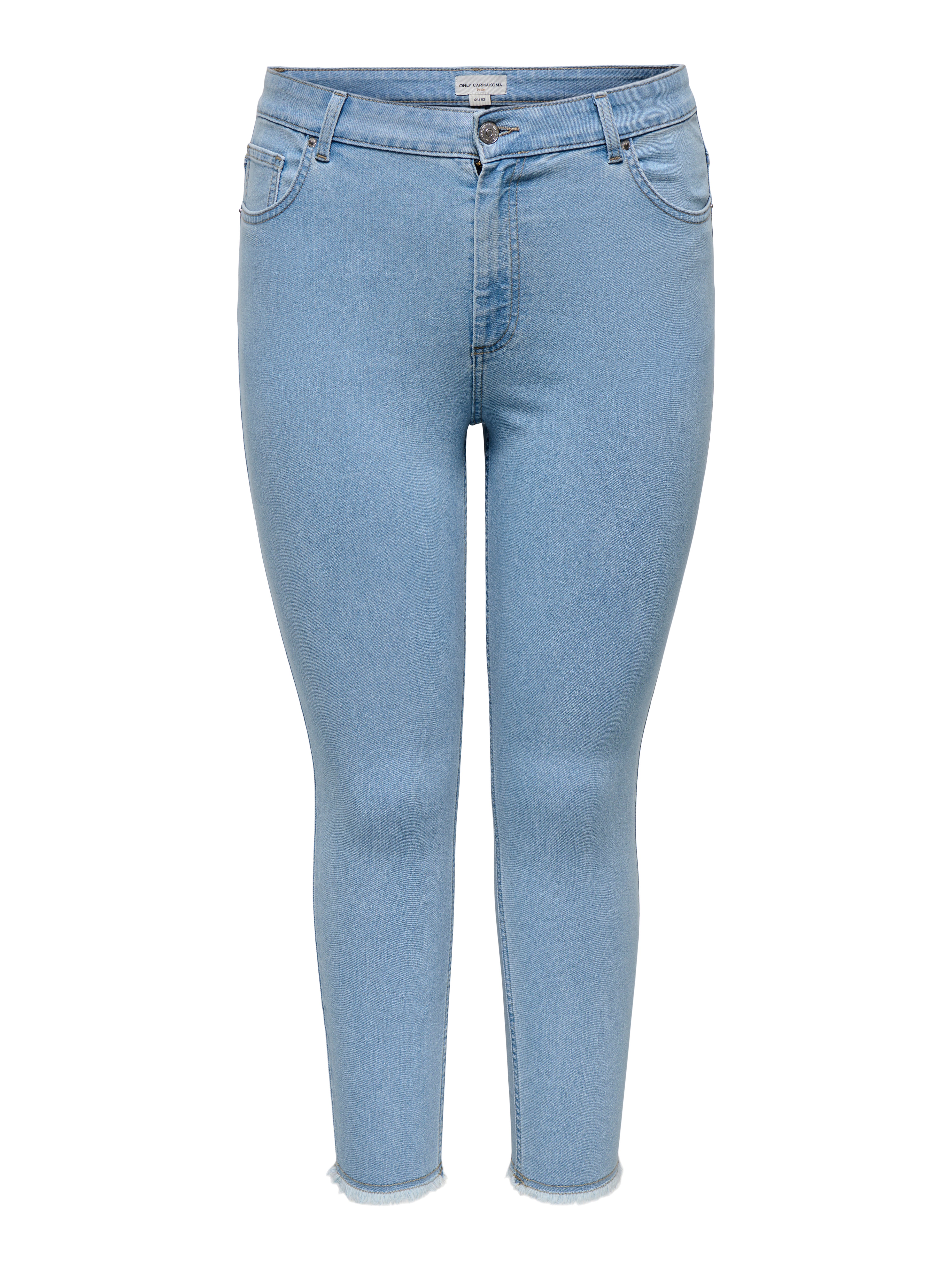 CARHUSH Mittlere Taille Skinny Fit Jeans Light Blue Denim