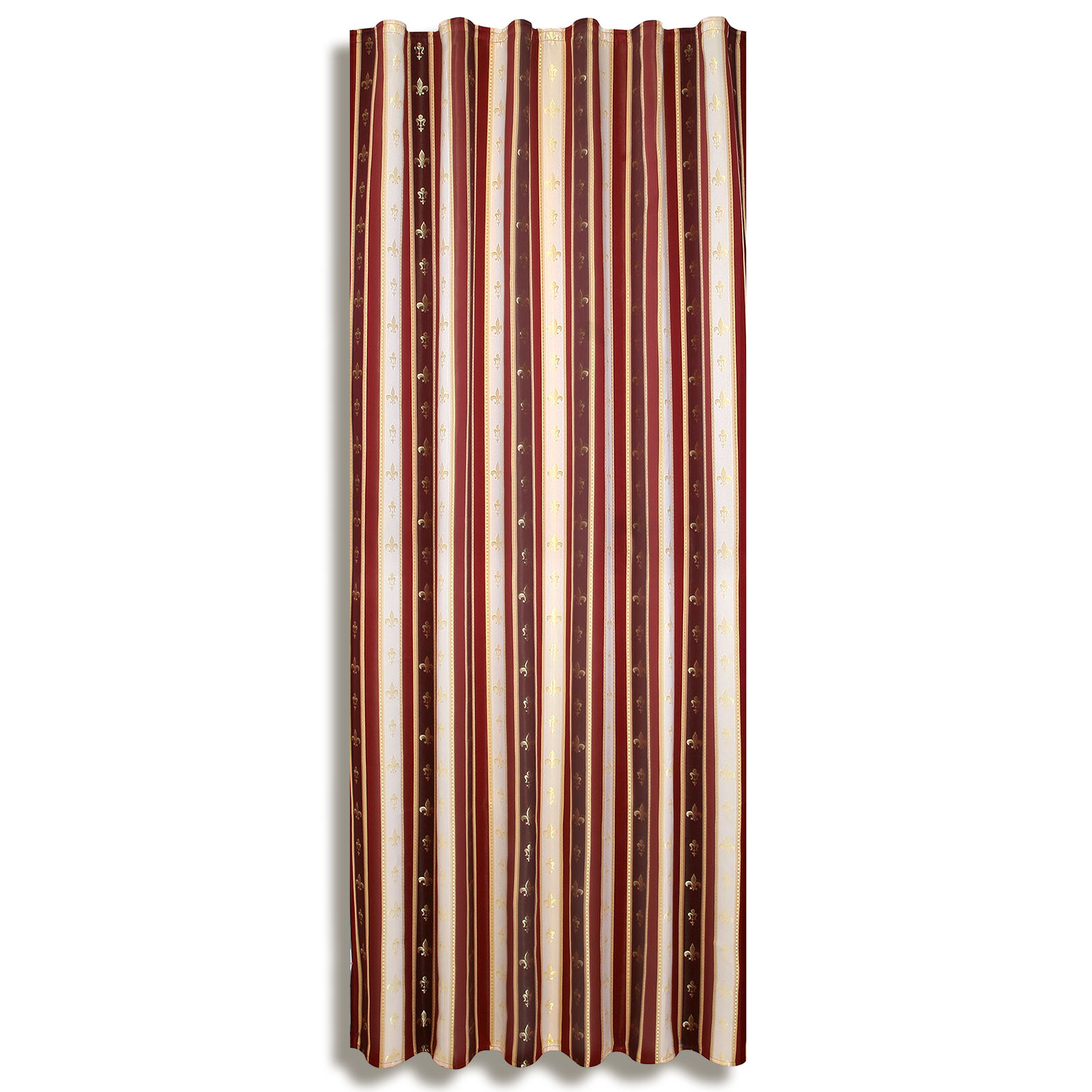 Vorhang - rot-gold - 140x245 cm