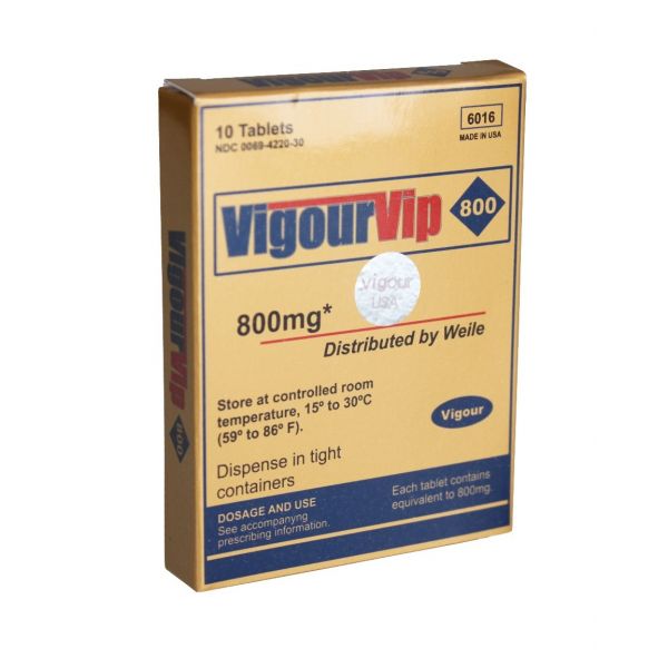 Vigour Potenciador Vip 800mg 10 Unidades