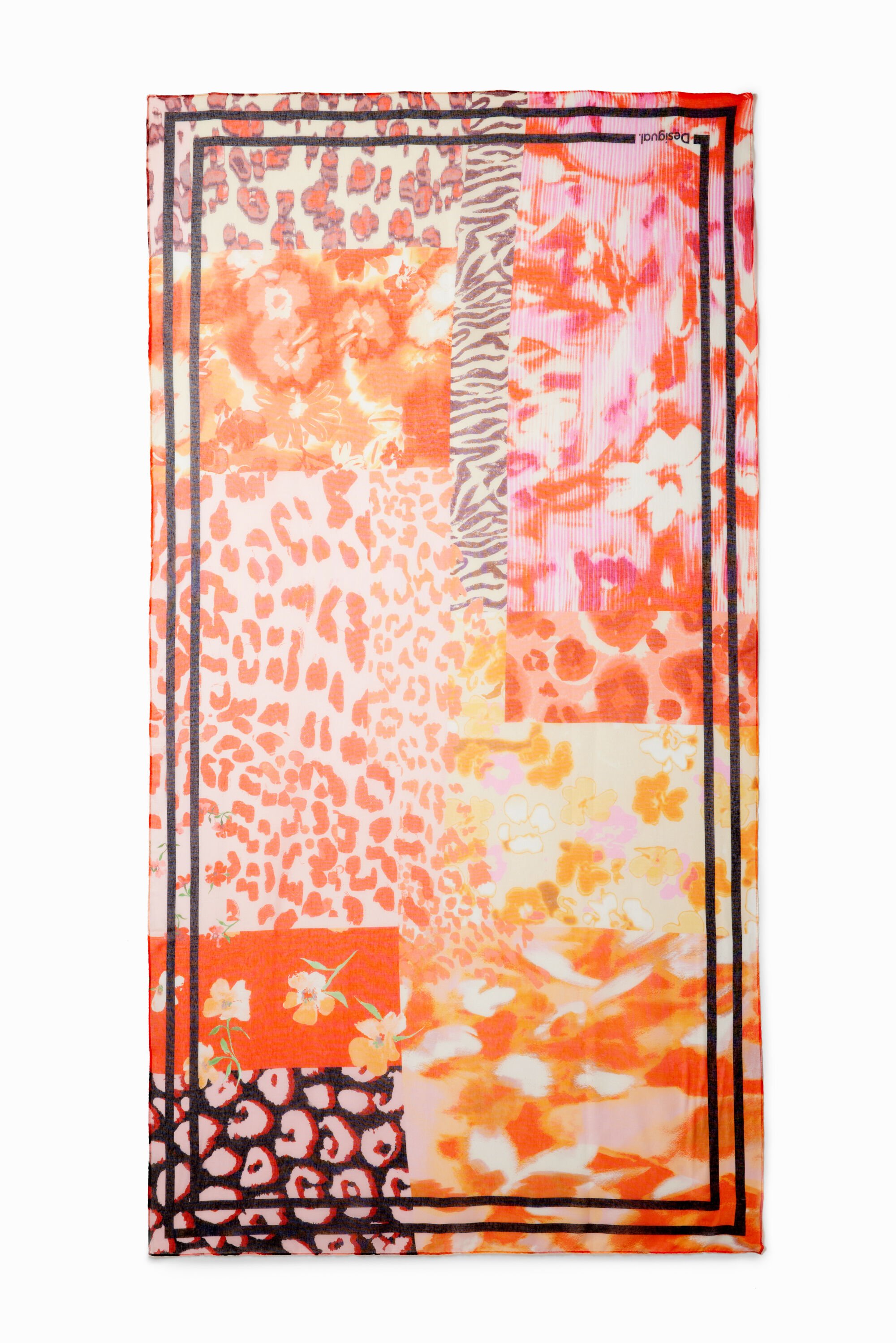 Foulard rectangulaire patchwork