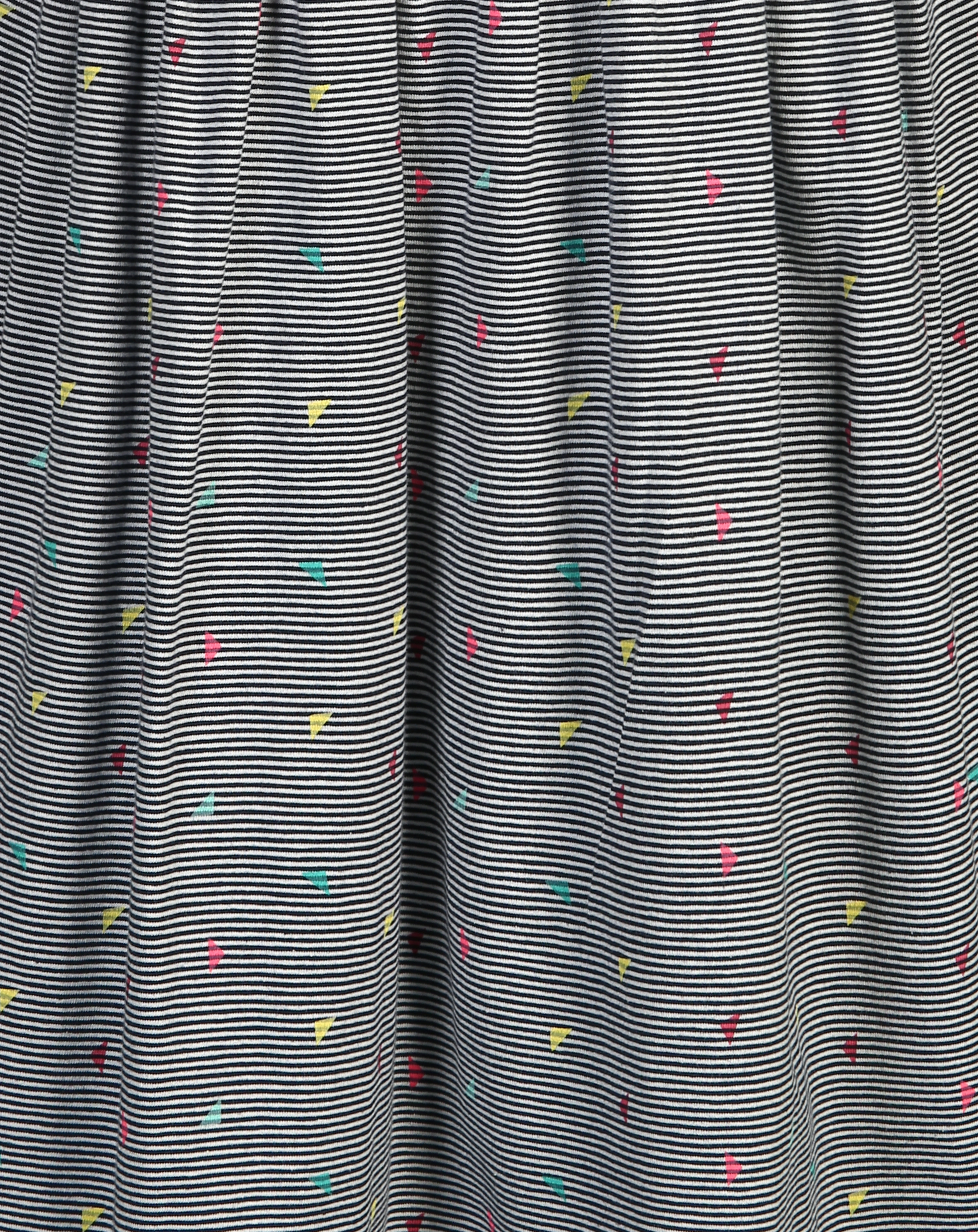 Kurzarm-Kleid TRIANGLE in navy
