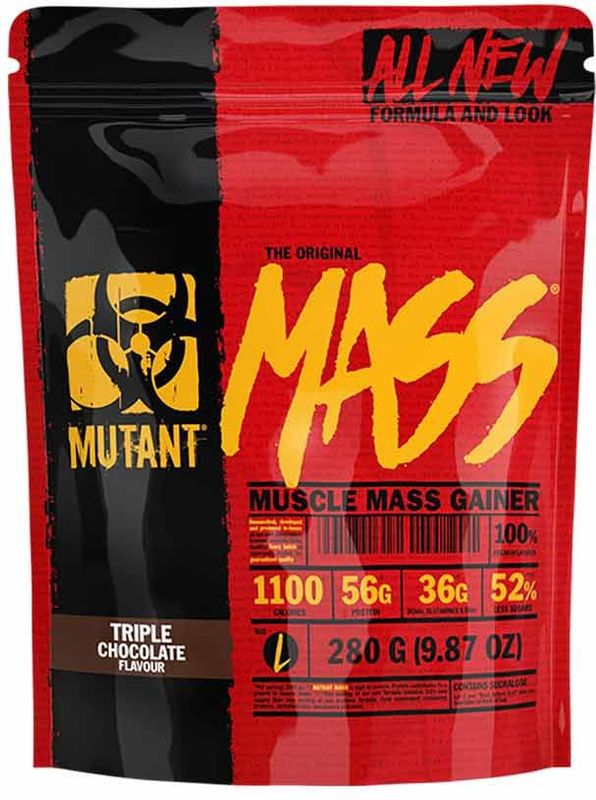 Mutant Mass - Muscle Mass Gainer - Weight Gainer / Mass Gainer - Vanilla Ice Cream - 2200 gram (8 Shakes)