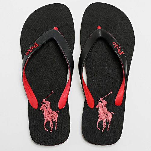 Tongs Bolt Poney Noir Rouge