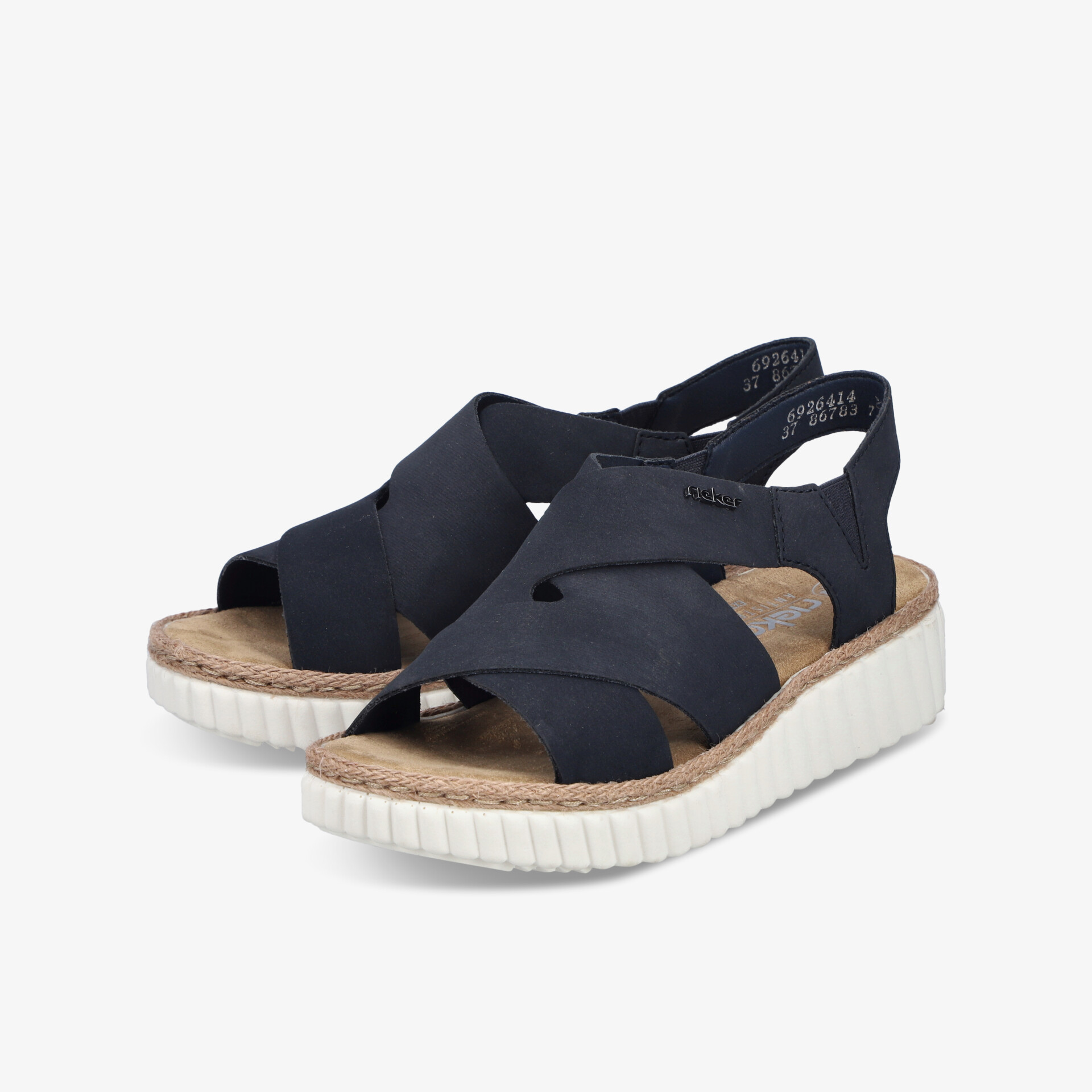 rieker Damen Sandalen blau
