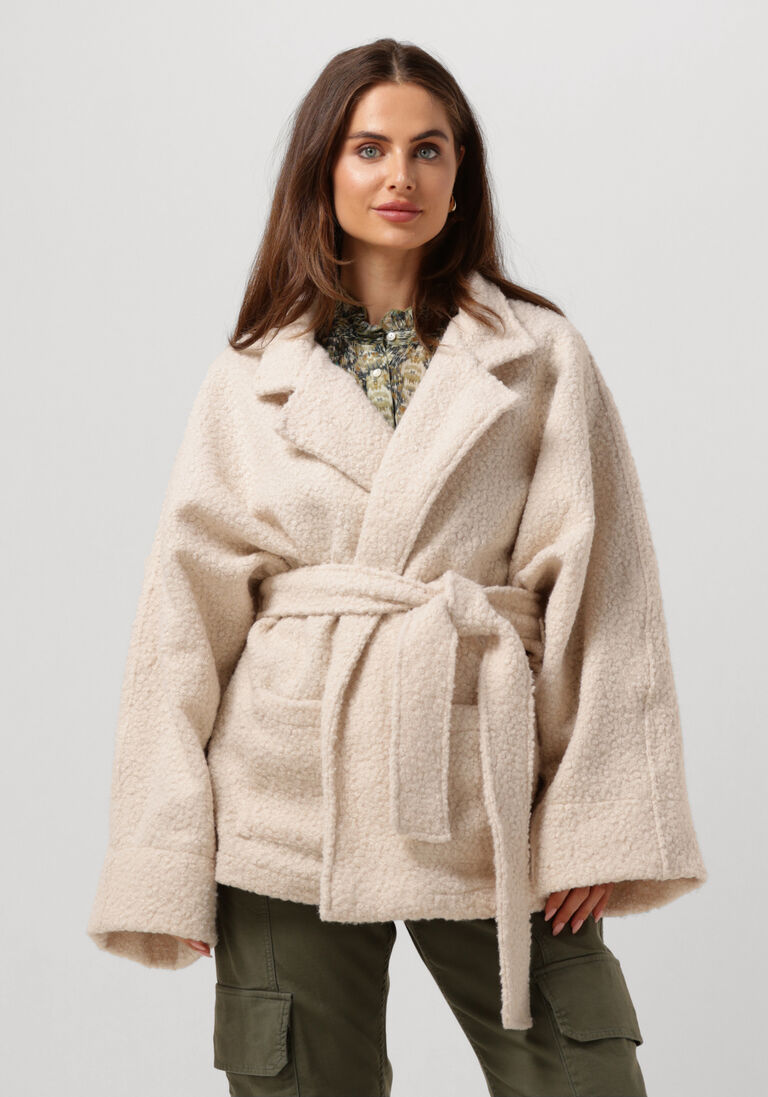 CIRCLE OF TRUST beige circle of trust teddy jas jade jacket
