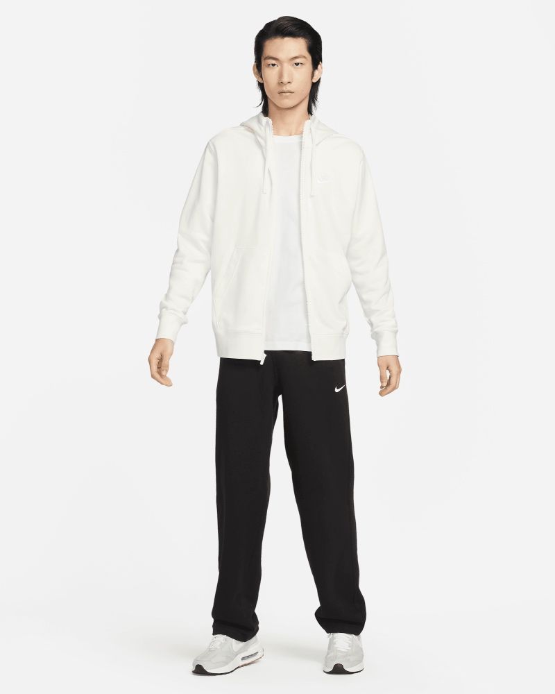 Sweat à capuche Nike Sportswear Club Fleece Blanc pour homme