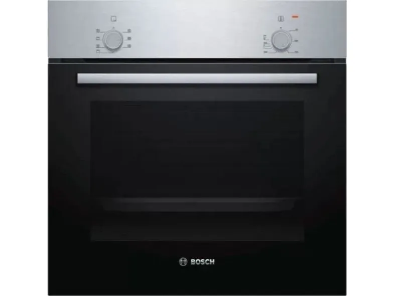 Bosch HBF010BR1S Serie | 2, Indbygningsovn, 60 x 60 cm, rustfrit stål