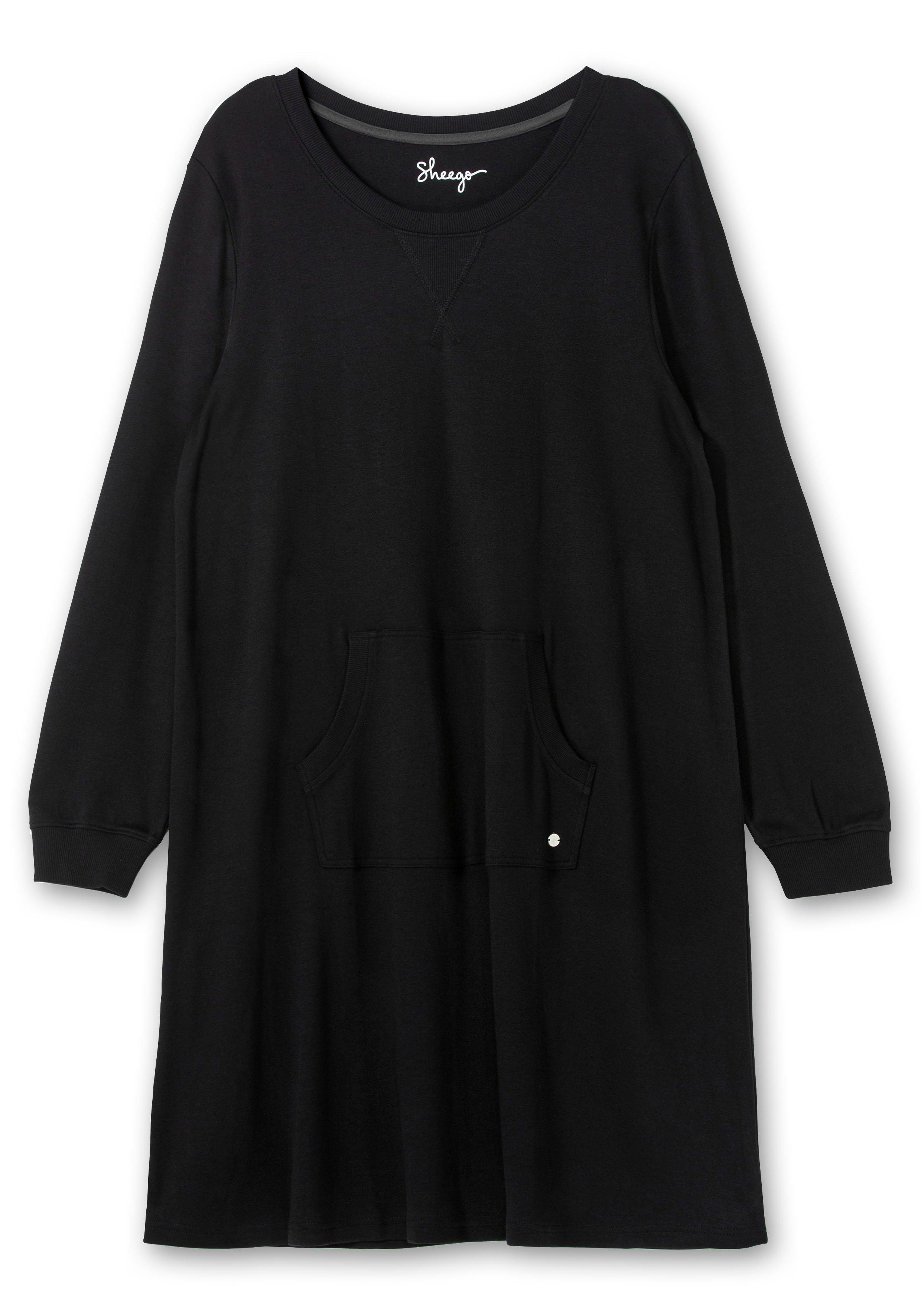 Jerseykleid mit Kängurutasche, in leichter A-Linie