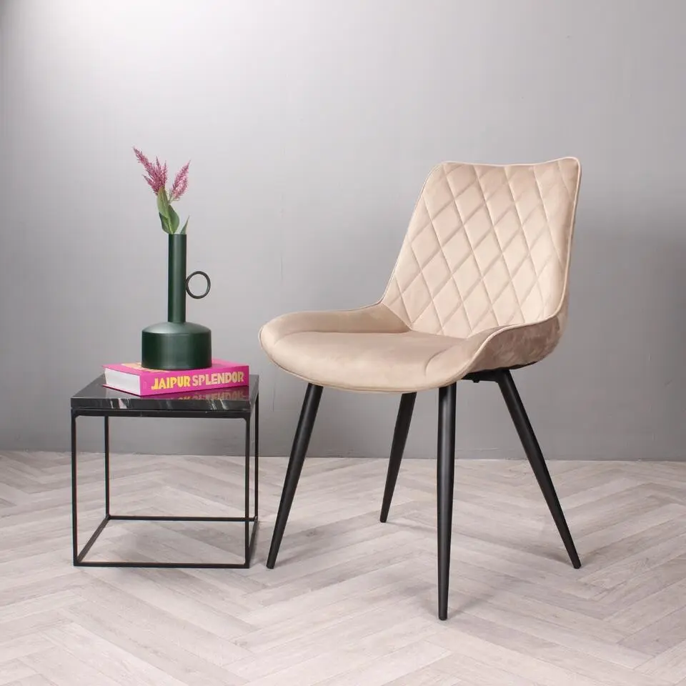 DS4U - Benito 3.0 eetkamerstoel velours - champagne