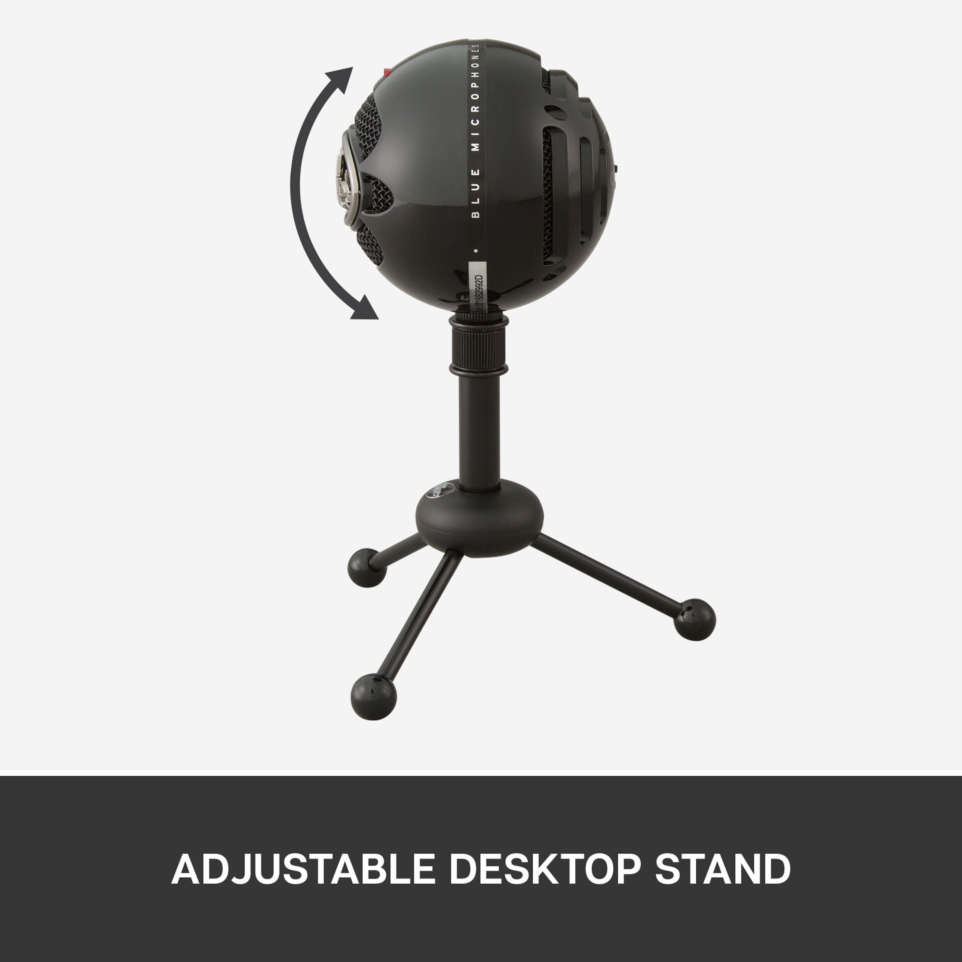 Logitech C Blue Snowball USB-stereomikrofon Svart