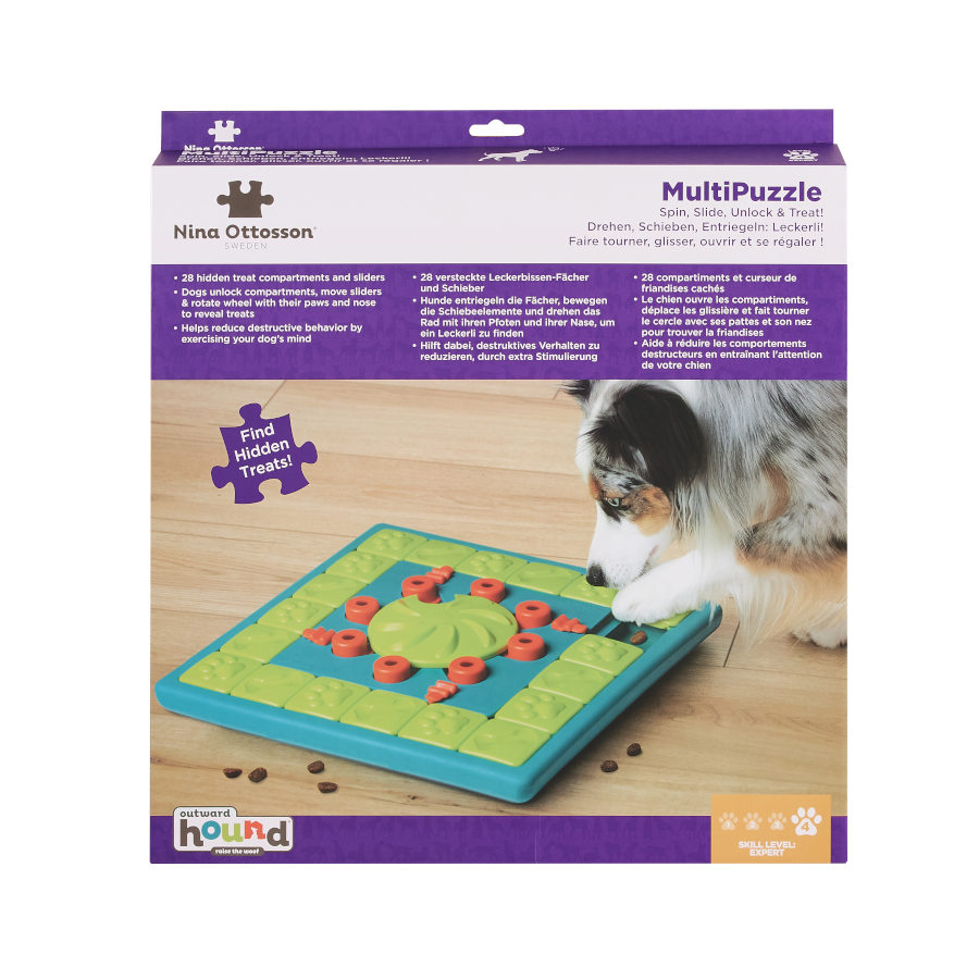 Brinquedo de inteligência multifuncional Outward Hound Nina Ottosson para cães