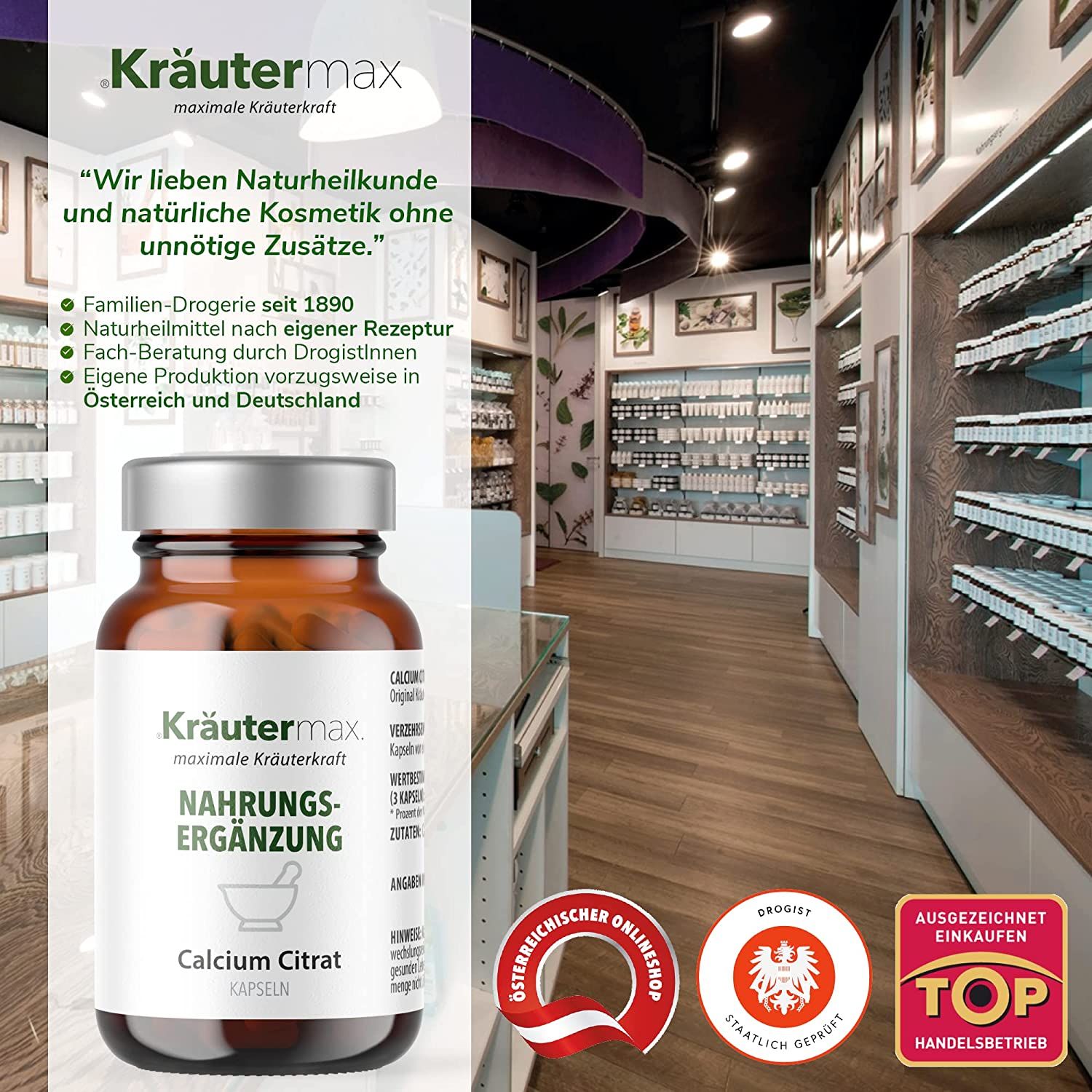 Kräutermax Calcium Citrat Kapseln