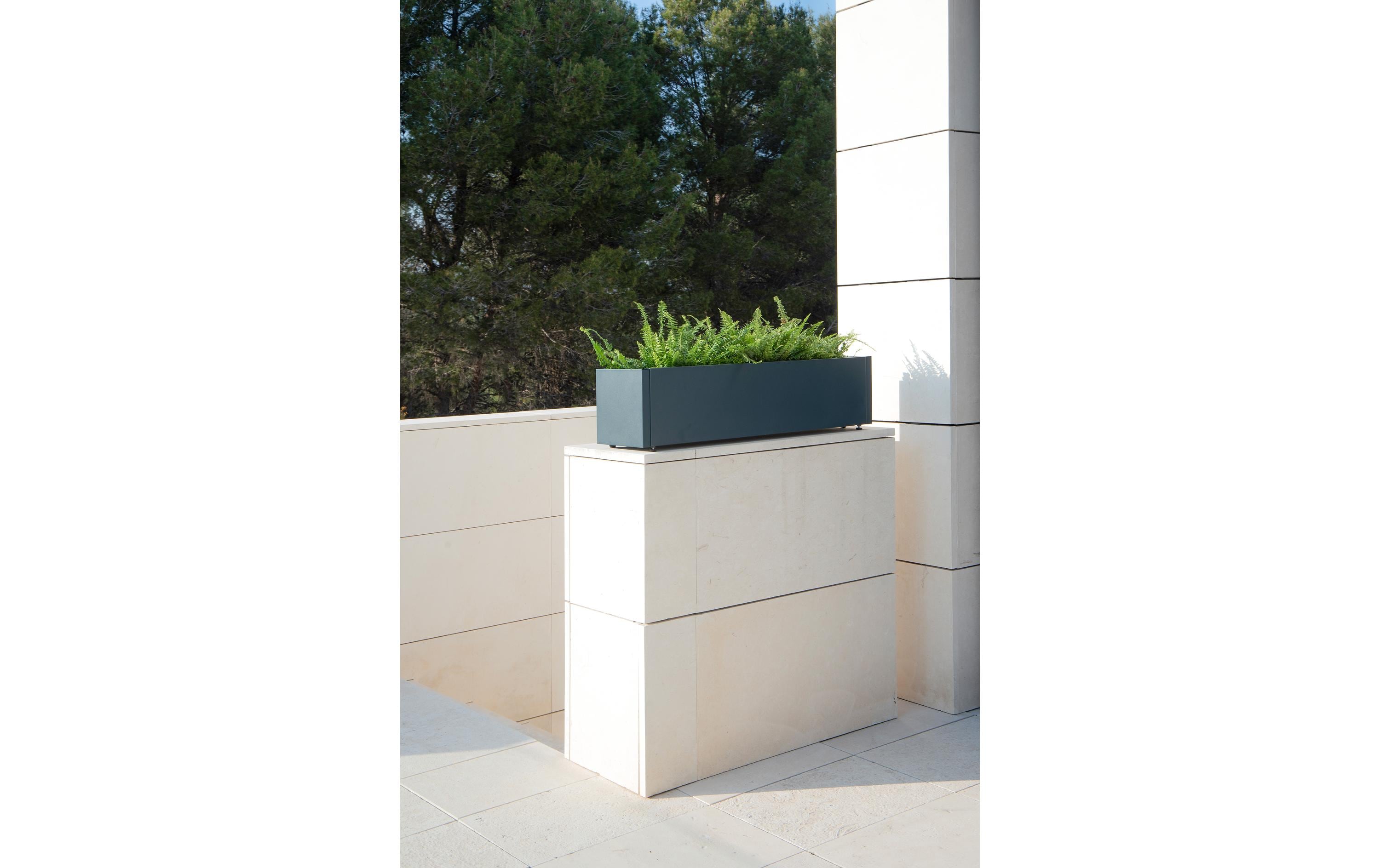 Pflanzentopf Metal Planter Balcony, AnthrazitBlumentopf