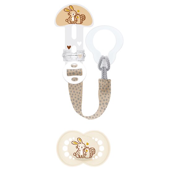 Kit Sucette & Attache silicone Aléatoire   6 mois +   de               Mam