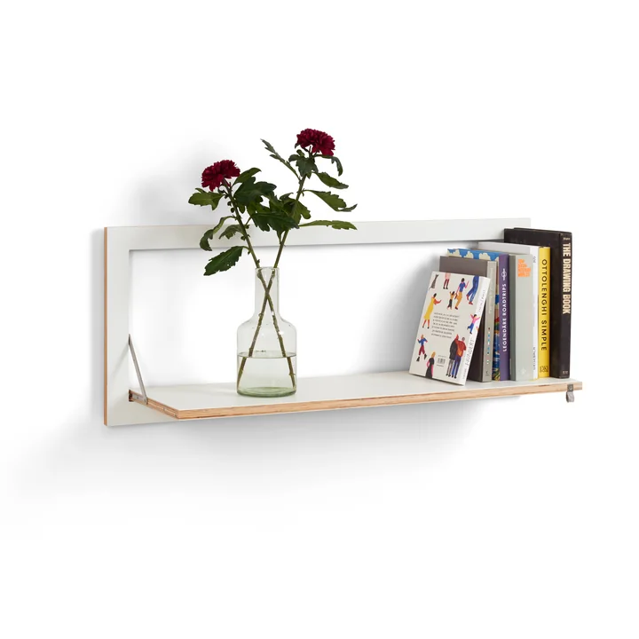 Ambivalenz - Fläpps Regal, 1 Regalboden, 100 x 27 cm, weiss