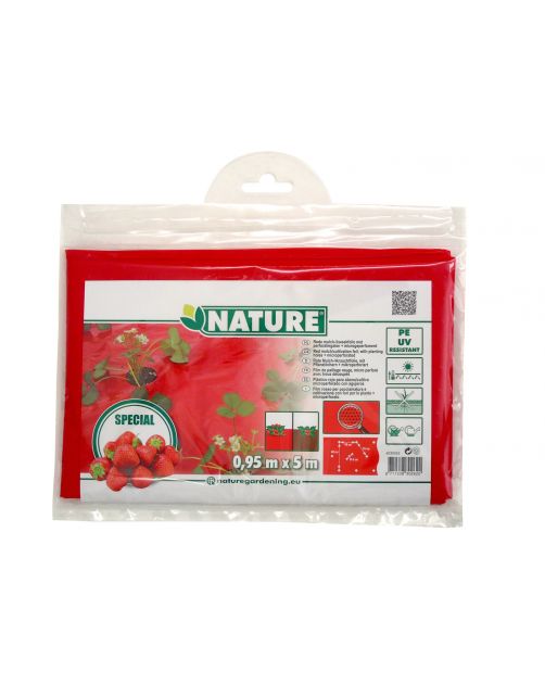 Nature Kweekfolie Aardbei - Groeifolie Gronddoek - 0.95x5 m Anti-Uv