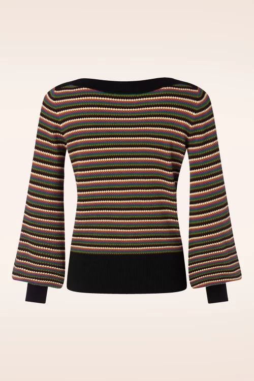 King Louie Erin top in Gilmour zwart