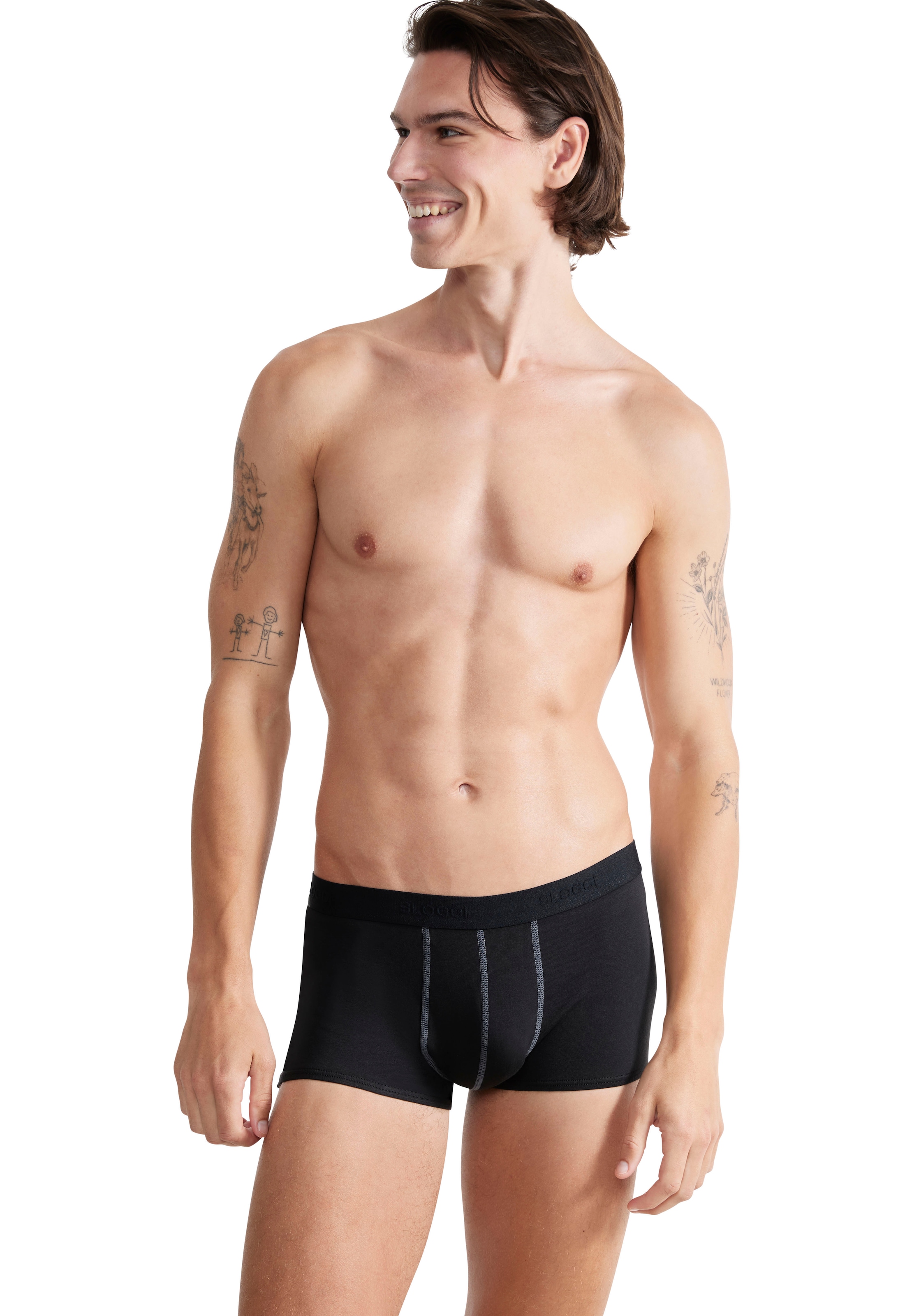 sloggi Hipster »Men 24/7«, weich, atmungsaktiv, Baumwollmix, Softbund, blickdicht, elastisch