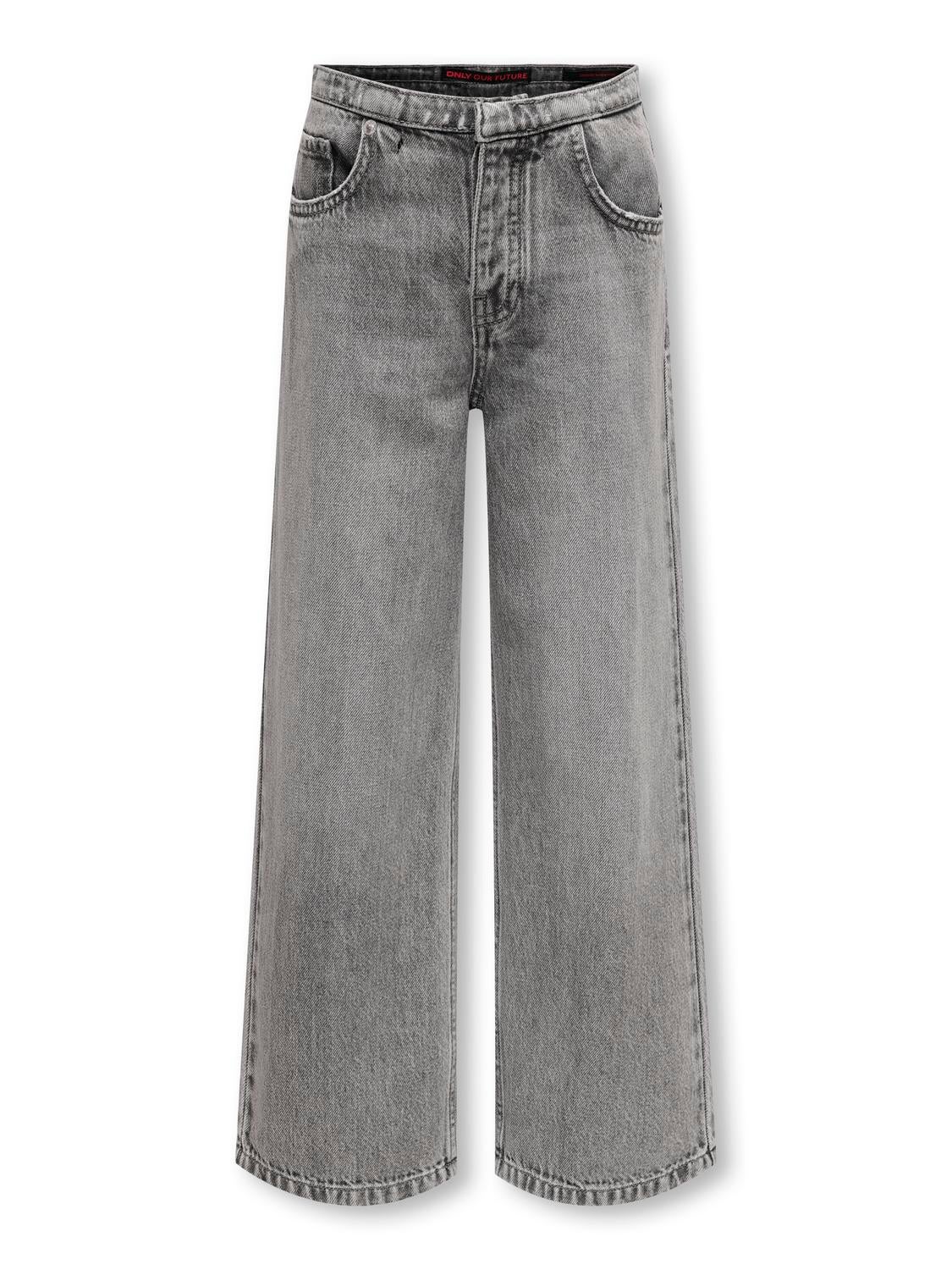 KOGSPRING Weiter Beinschnitt Jeans Light Grey Denim