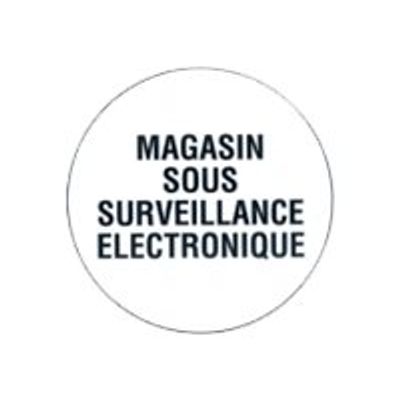 Pickup - Pictogramme rond - Magasin sous surveillance éléctronique - 200 mm
