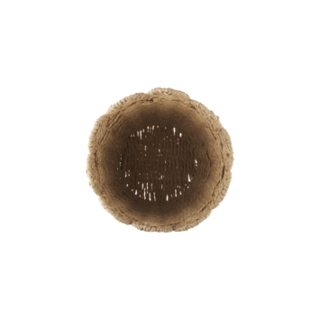 Opbergmand bruin 25x25x25cm