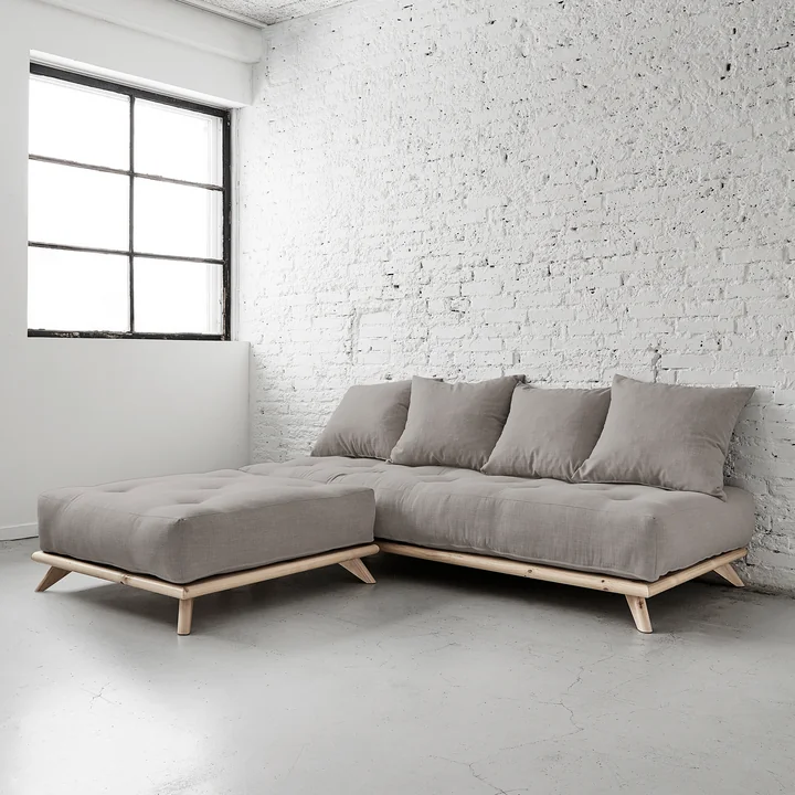 Karup Design - Senza Sofa, Kiefer natur / dunkelgrau