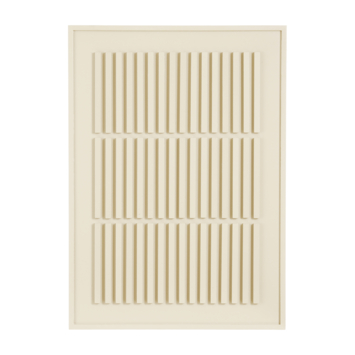 Muurdecoratie donker grijs FSC 100% - l50xb70xh2cm