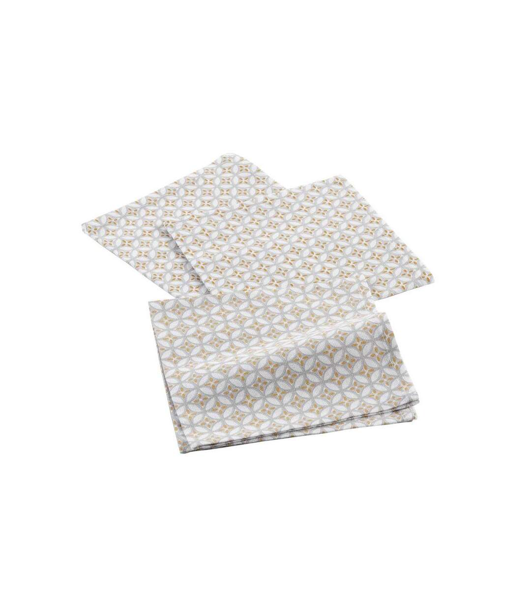 Lot de 3 Serviettes de Table Azelia 40x40cm Gris