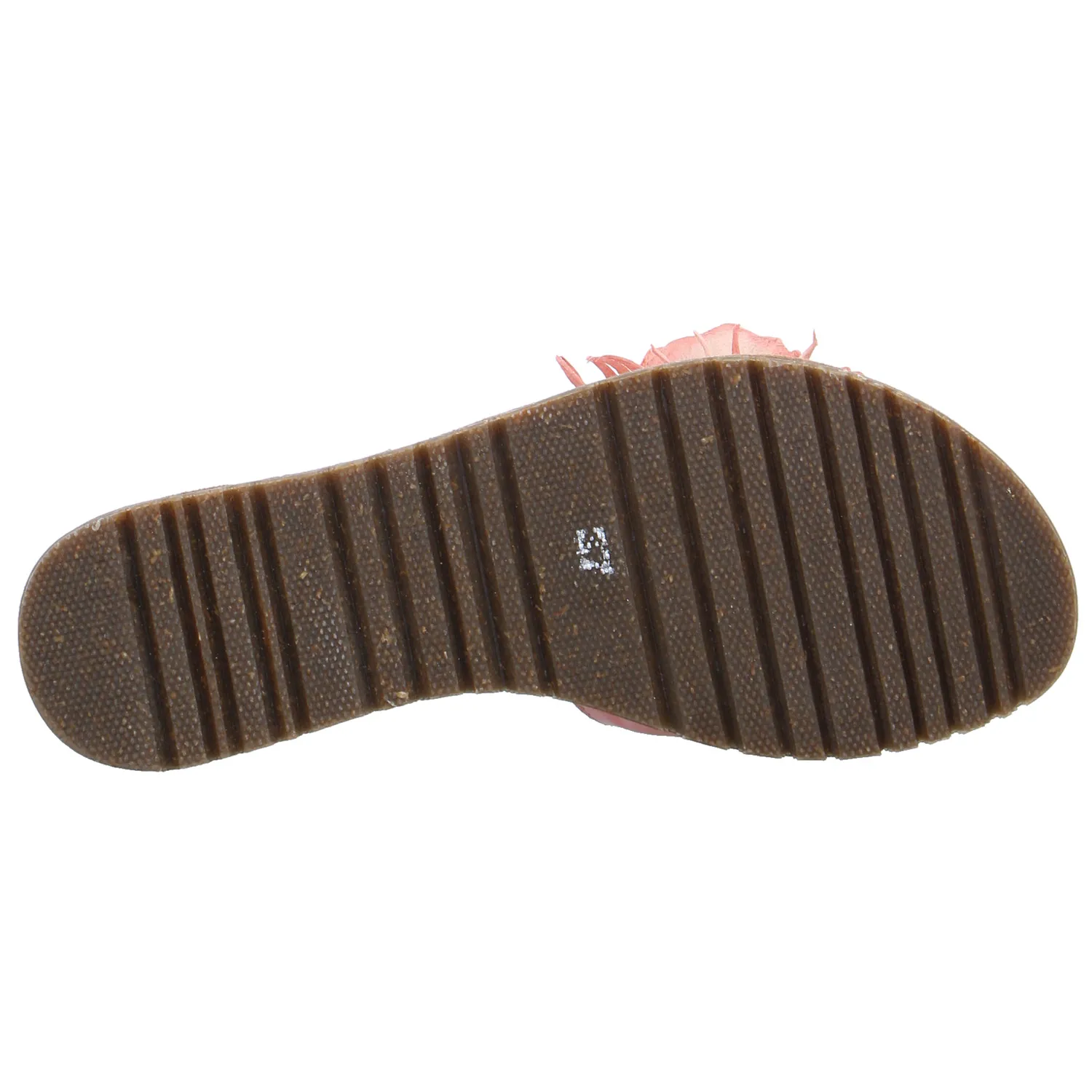 LAZAMANI Pantolette Koralle Leder