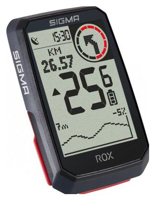 Compteur GPS Sigma ROX 4.0 Pack Cardio Noir