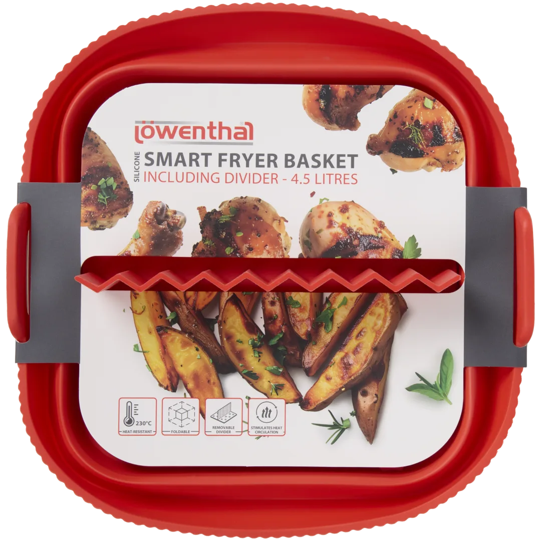 Panier en silicone pour friteuse à air chaud avec séparateur Löwenthal