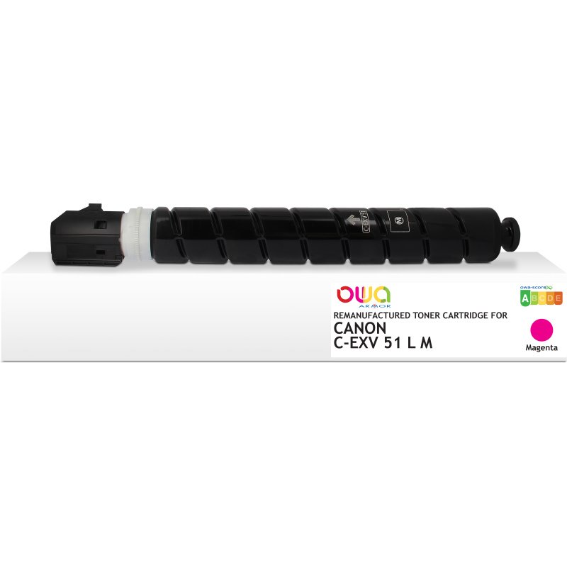 Toner remanufacturé OWA - standard - Magenta - pour CANON C-EXV 51 L M, CANON C-EXV 51 L M