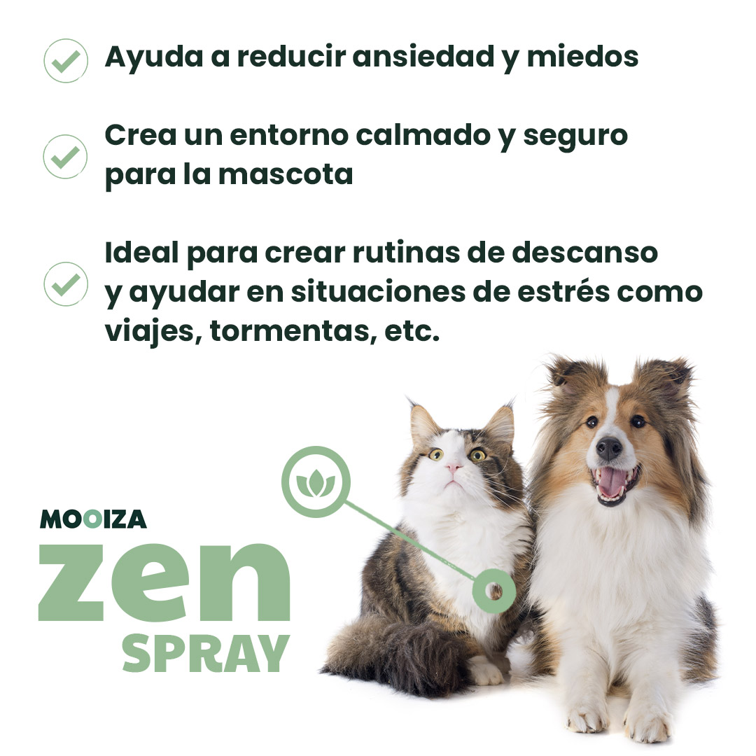 Spray zen MOOIZA - efeito calmante para cães e gatos