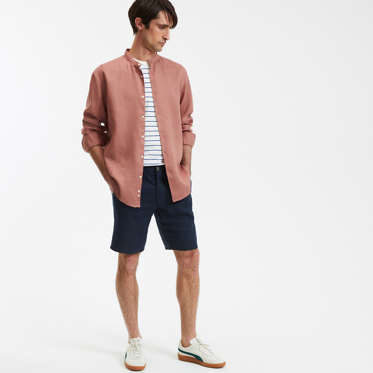 COLEÇÕES LA REDOUTE<br>Bermudas de linho