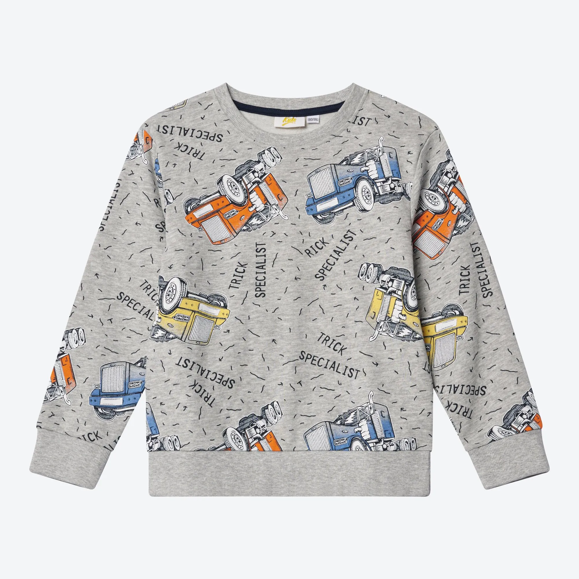 Jungen-Sweatshirt mit LKW-Muster
