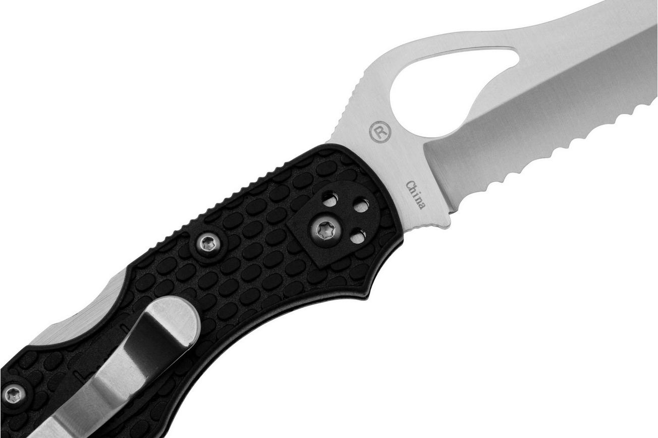 Spyderco Byrd Meadowlark 2 Rescue BY19SBK2 Black FRN, serrated zakmes