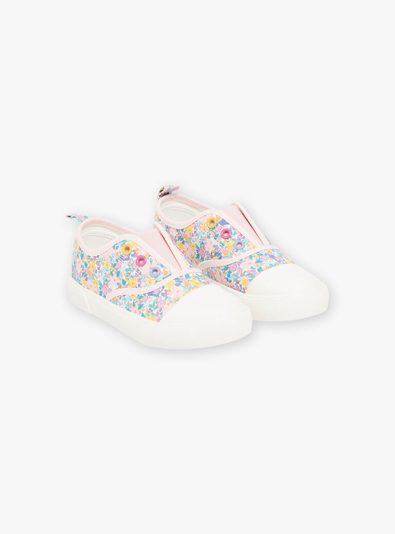 Slip-on écru à imprimé fleuri