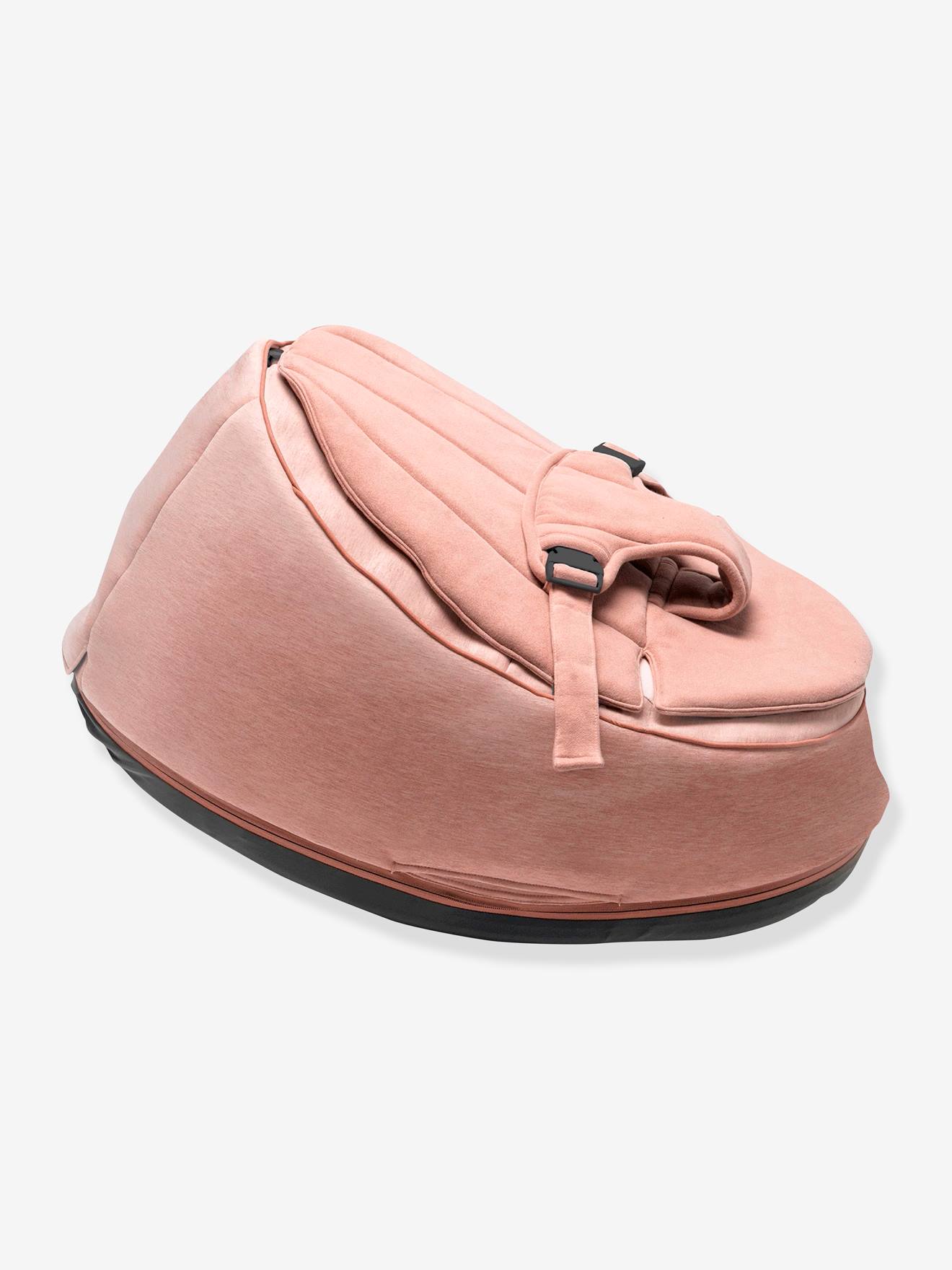 BABYMOOV Doomoo Rede de Balanço e Puff com Balanço Integrado, Rosa Escuro Liso