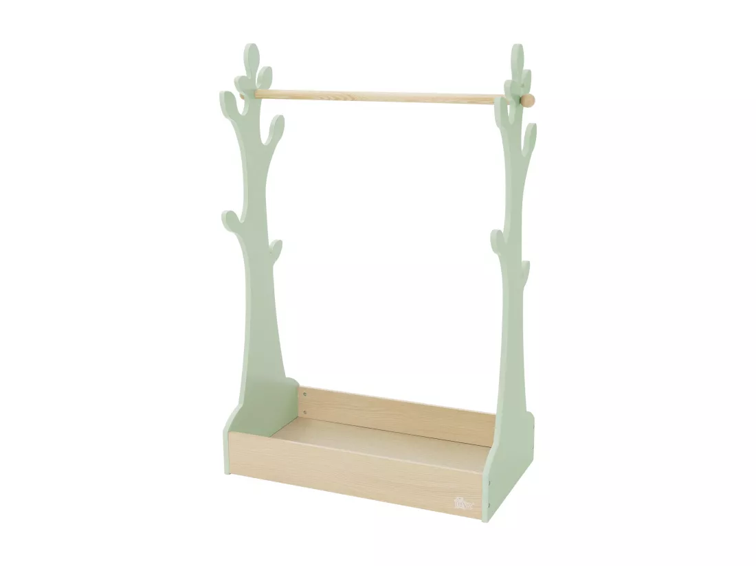 Joyz Portemanteau pour enfants avec étagère et tringle à vêtements chambre bébé