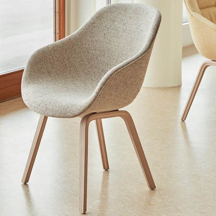 HAY - About A Chair AAC 123, Eiche matt lackiert / Flamiber charcoal C8